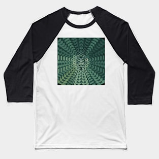 Electroluminated Skull Radiate - Jade Baseball T-Shirt